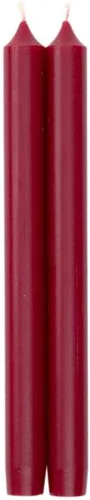 Vista 18 de Entertaining with Caspari velas, sin goteo, sin humo, sin perfume, 10 pulgadas, 2 unidades., Rojo