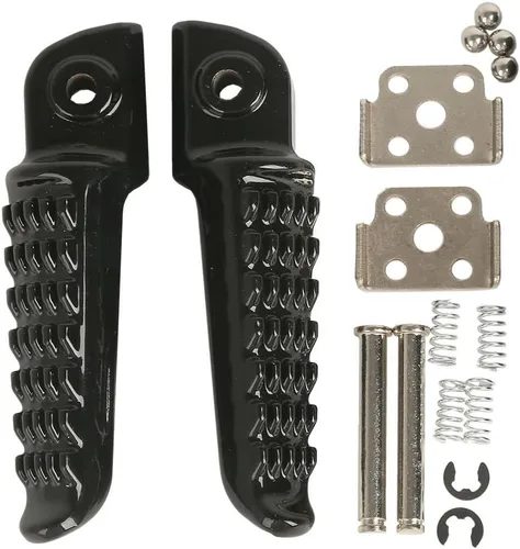 Vista 2 de XMT-MOTO - Reposapiés negro para Kawasaki Ninja ZX6R ZX10R ER6F ER6N 650R ZX-6R
