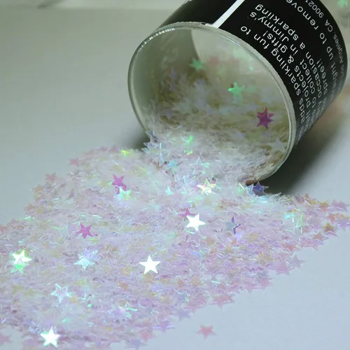 Vista 7 de Confetti Star 1/4" Negro - Paquete al por menor #8513 QS0