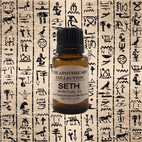Vista 2 de Aceite espiritual egipcio SETH (aceite) para Hoodoo, Vudú, Santeria, Wicca, Rootwork y hechizos
