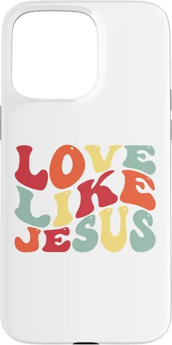 Vista 30 de Funda bíblica cristiana para iPhone 12 Pro Max Love Like Jesus