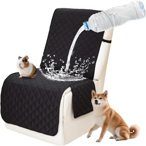 Vista 93 de Fundas impermeables para sofá reclinable seccional en forma de L, 7 piezas, antideslizantes, lavables, juego de fundas reclinables para mascotas