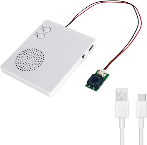 Vista 11 de Módulo XLW - Módulo de sonido activado por botón de 16MB con altavoz, cable tipo C y capacidad de grabación fácil de 16 minutos para saludos Azul-1