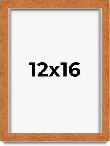 Vista 19 de Marco de 3 x 3 pulgadas de madera maciza de nuez y miel marrón con plexiglás acrílico UV, respaldo de tablero de espuma y accesorios para colgar
