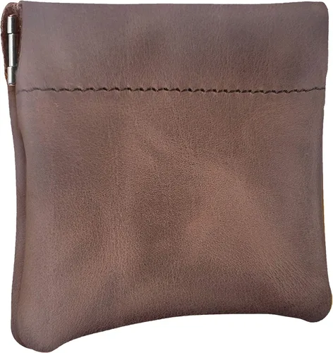 Vista 11 de Monedero clásico a presión, de cuero, para hombre de Nabobb, negro
