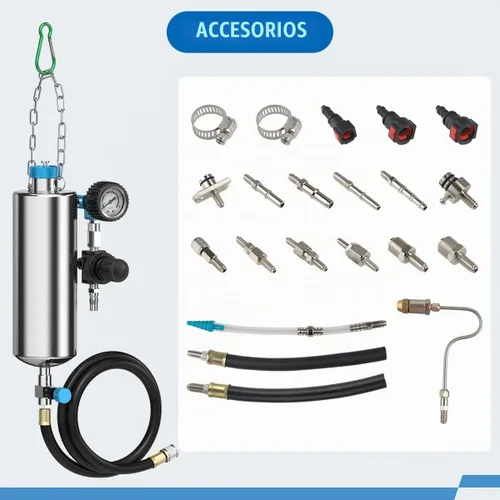 Vista 3 de Limpiador de inyectores de combustible, serie C80 CFS, limpiador de inyectores para vehículos EFI, máquina limpiadora de inyectores de combustible
