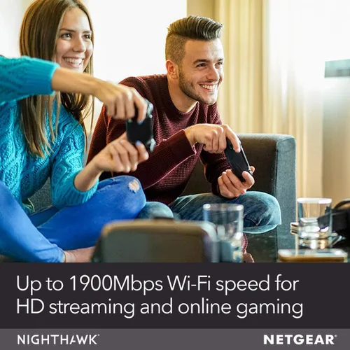 Vista 6 de Netgear Nighthawk - Combo de módem de cable y enrutador WiFi C7000-Compatibilidad con proveedores de cable, incluyendo Xfinity de Comcast, Spectrum