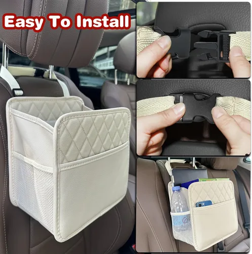 Vista 6 de Witaxima Organizador de asiento trasero de automóvil mejorado con bolsillos de almacenamiento, organizador multiusos para colgar del automóvil