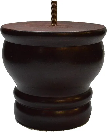 Vista 7 de BingLTD - Patas de sofá de madera dura con perfil de nogal de 4 1/2 pulgadas - Juego de 4 (P687-163)