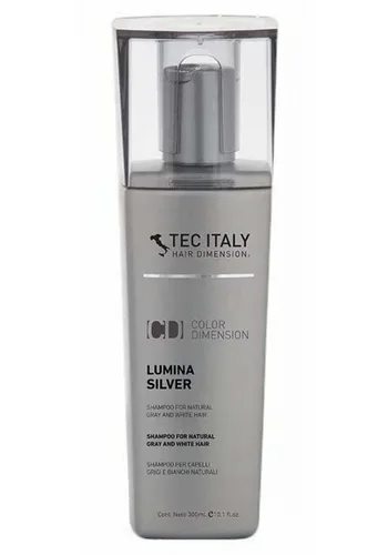 Vista 2 de Tec Italy Lumina Silver Champú para cabello blanco y gris natural, 10.1 oz (paquete de 2)