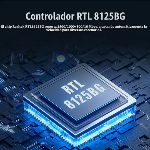 Vista 4 de GLOTRENDS LE8105 Tarjeta de red PCIe de 2.5 Gb, NIC Ethernet RJ45, perfil