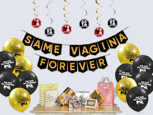 Vista 3 de Paquete de despedida de soltero, decoraciones de cumpleaños para él, suministros para fiestas y regalos