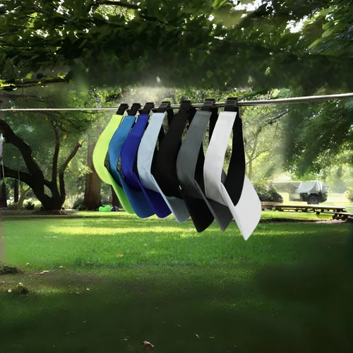 Vista 8 de Visera deportiva con ranuras para gafas, visera atlética ajustable para correr, golf, tenis, pesca.