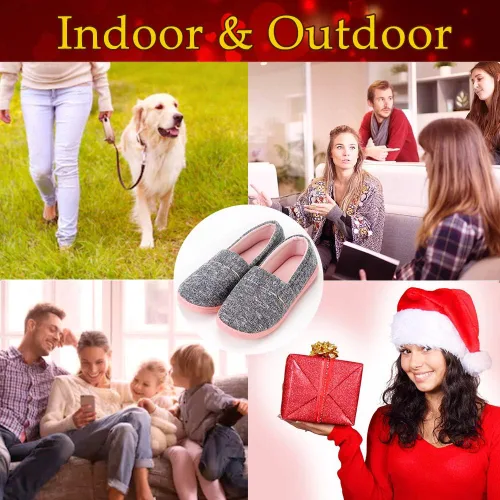 Vista 7 de Urbancolor Pantuflas de interior lavables con espalda cerrada para mujer, antideslizantes, transpirables, para el hogar