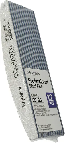 Vista 59 de GELPARTY - Limas de uñas profesionales de grano 80/80 cuadradas, paquete de 12 tablas de esmeril lavables de doble cara, grano extra grueso