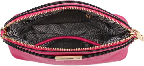 Vista 6 de FashionPuzzle Bolso bandolera pequeño de piel sintética con correa de cadena