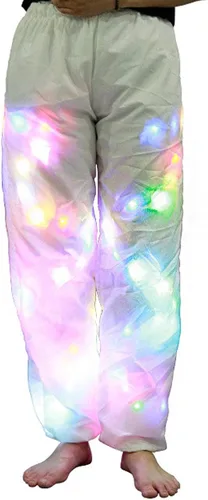 Vista 5 de Chaqueta de béisbol para hombre y mujer con luz LED para rave pantalones de béisbol sudaderas con capucha para deportes disfraz de fiesta de Navidad