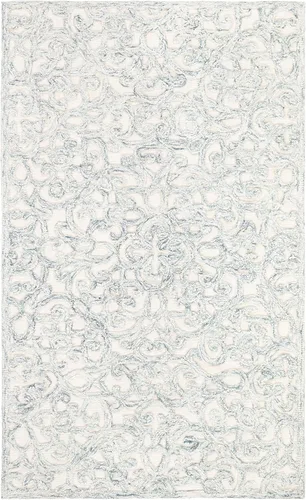 Vista 26 de SAFAVIEH Trace Collection - Alfombra decorativa de 2 x 3 pies, marrón y marfil, lana hecha a mano, ideal para zonas de alto tráfico en entrada, sala