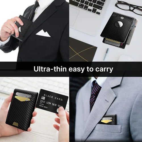 Vista 8 de typecase Cartera delgada plegable, Carbono negro oscuro, Plegable delgado (1 modo)