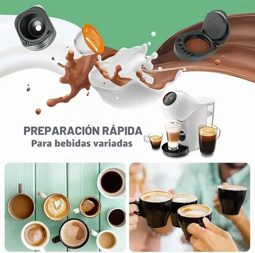 Vista 7 de i Cafilas Adaptador de café reutilizable para Dolce Gusto, convertidor recargable compatible con Piccolo XS/Genio S, bricolaje tu café en polvo 1