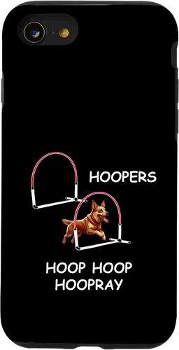 Vista 13 de iPhone 15 Dog Agility Dog Hoopers - Aussie Heeler - Hoop Hoop Hoopray Case