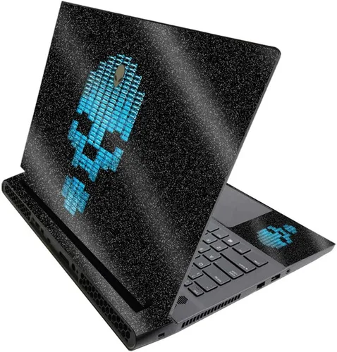 Vista 494 de MightySkins - Skin brillante con purpurina para Alienware M17 R3 (2020) y M17 R4 (2021) - Diversión de los años 90 Acabado duradero con purpurina