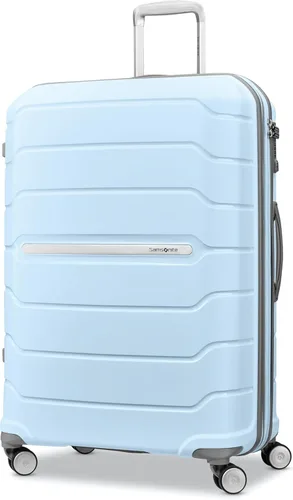 Vista 65 de Samsonite Freeform de carcasa rígida expandible con ruedas giratorias dobles, Negro