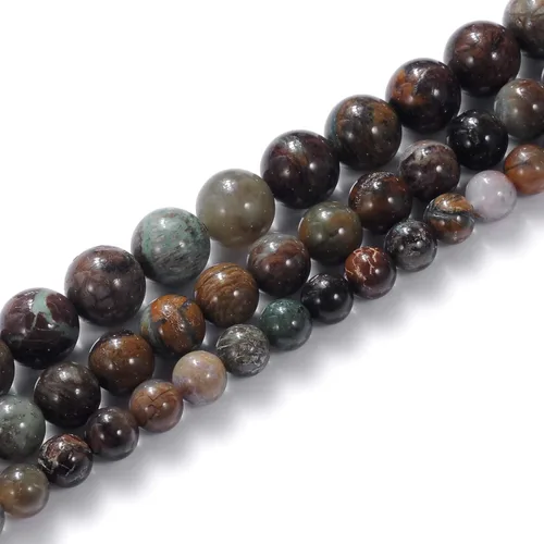 Vista 10 de Cuentas de piedra natural jade australiano redondo DIY