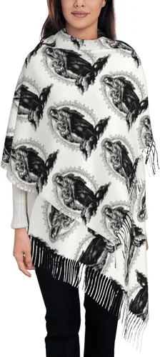 Vista 5 de TNIJWMG Bufanda Virgen María para mujer, chal suave para otoño e invierno, regalos católicos