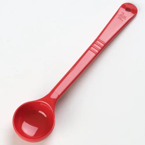 Vista 11 de Carlisle FoodService Products Measure Miser - Cuchara medidora de plástico con mango largo, 2 onzas, color rojo, 1 unidad (paquete de 1)