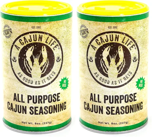 Vista 10 de A Cajun Life Condimento cajún original multiusos Auténtica mezcla de condimentos cajún y criollo, sin OMG, sin MSG, 8 onzas