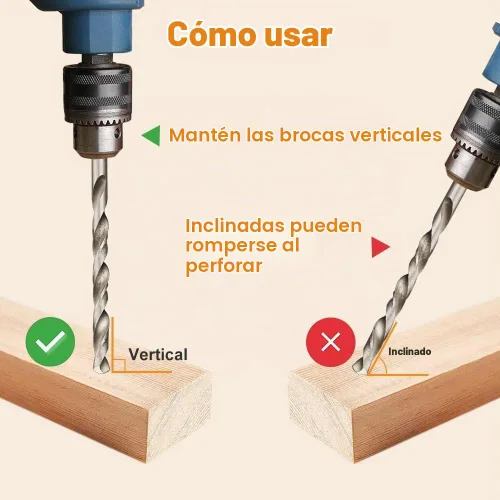 Vista 3 de Broca de torsión de vástago recto micro de 0.02 in, broca HSS resistente al