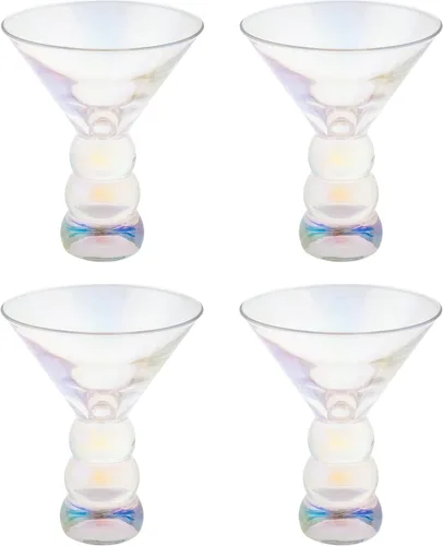Vista 4 de Karma Regalos, Lexi Martini Glass Blackberry Set De Cuatro