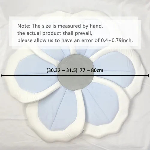 Vista 6 de Almohadilla de Baño para Bebé para Bañera Infantil Fregadero Tapete de Flores Bañera Little Lotus - Pétalo Suave Soportes Tumbona Inserto de Baño
