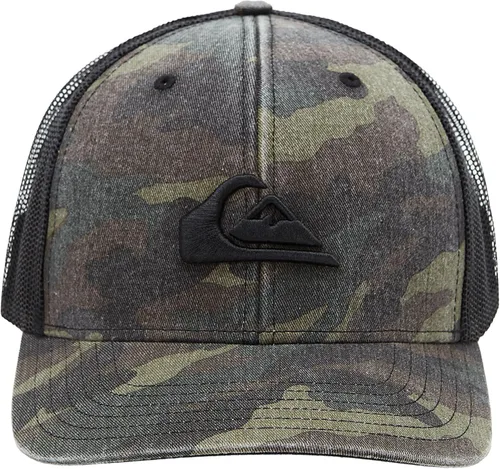 Vista 2 de Quiksilver Gorra de béisbol ajustable para hombre Grounder Snapback, Negro