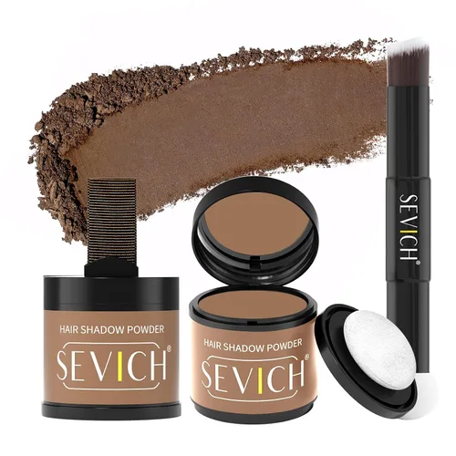 Vista 10 de SEVICH Polvo magnético recargable para retoque de raíces del cabello, impermeable, cobertura de canas y corrector de línea capilar con doble