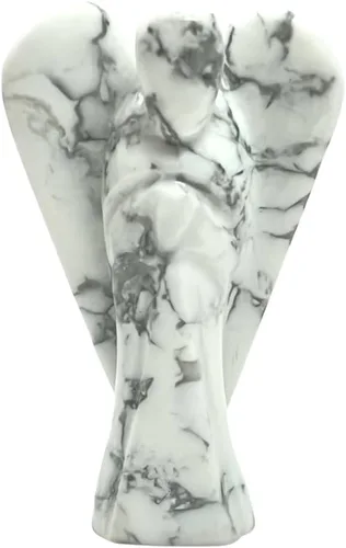 Vista 8 de Anaya Agate Estatua de ángel de amazonita, hermoso ángel de la guarda de 2 pulgadas, ángel de cristal natural, dijes de ángel tallados a mano