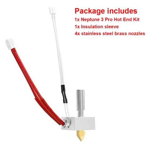 Vista 2 de HzdaDeve Hotend para Elegoo Neptune 3 Pro Hot End Kit para Neptune 3 Plus/Max Extrusora Cabeza Calentador Rotura Silicona Cubierta Termistor