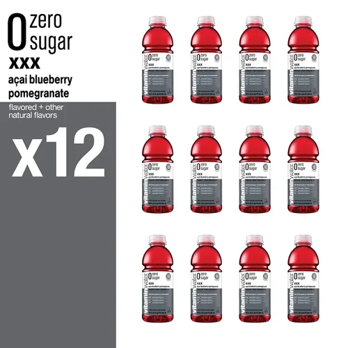 Vista 6 de Gsuila Vitamina Agua ZERO - Agua embotellada con sabor a granada y arándanos y electrolitos, sin azúcar, 20 onzas líquidas