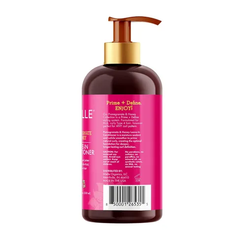 Vista 8 de Mielle Organics Acondicionador Sin Enjuague de Granada y Miel para Cabello Rizado - Desenredante Hidratante y Tratamiento para Cabello Rizado