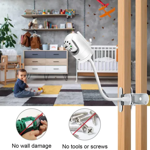 Vista 6 de AOZTSUN Soporte de abrazadera de clip flexible compatible con óptica infantil DXR-8 y DXR-8 PRO Video Baby Monitor Cámara de 15.7 pulgadas Brazo