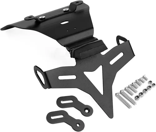 Vista 6 de Soporte protector de licencia para Yamaha MT-03 MT 03 MT03 2015-2017 2018 2019 Número de licencia Soporte de marco Soporte de placa trasera