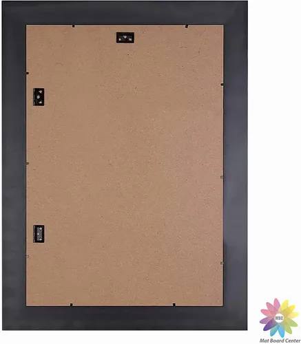 Vista 6 de Marco de certificado de 14 x 20 pulgadas con capacidad para 2 marcos de diploma de 8.5 x 11, vidrio real, oro/negro