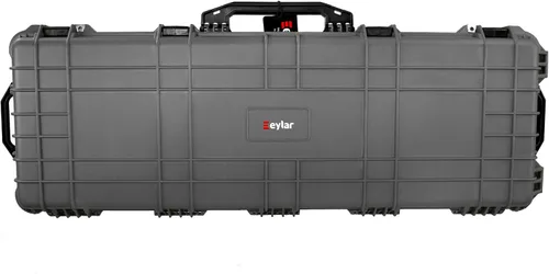 Vista 6 de Eylar Funda rígida protectora para rifle de rodillo de 38 pulgadas con espuma, impermeable y a prueba de golpes, dos rifles o múltiples pistolas