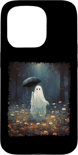 Vista 13 de Carcasa gótica para iPhone 11 con diseño de fantasma espeluznante en el bosque