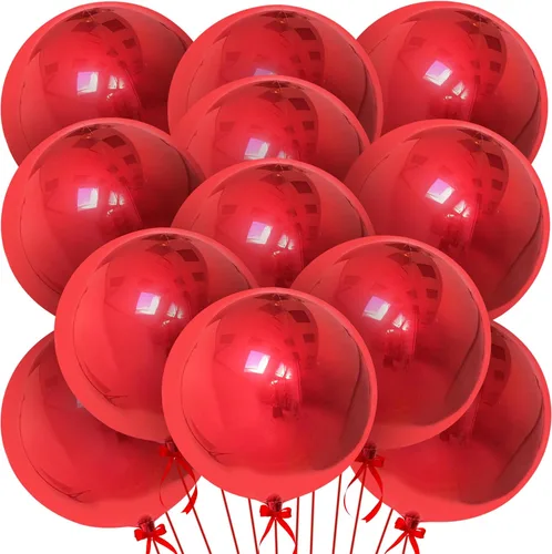 Vista 10 de KatchOn, Globos redondos de Mylar negros enormes, 22 pulgadas, paquete