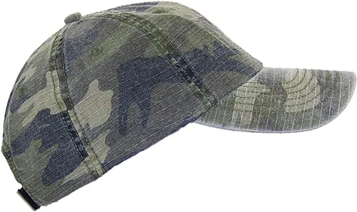 Vista 6 de MG Unisex Unstructured Ripstop Camouflage Adjustable Ballcap Camuflado azul