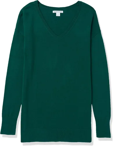 Vista 8 de Tienda Essentials Women's Lightweight Long-Sleeve V-Neck Tunic Sweater (Available in Plus Size)