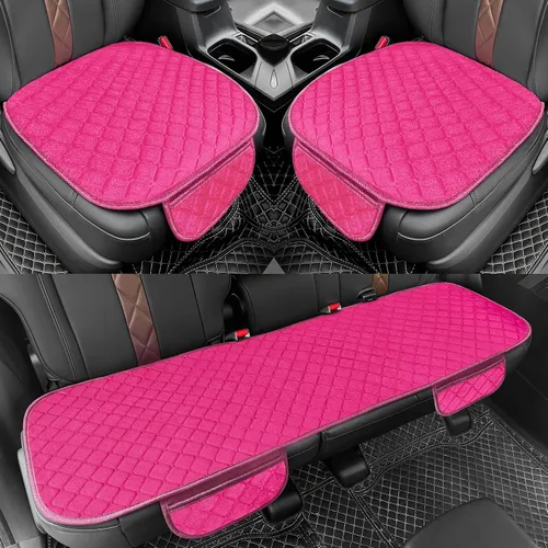 Vista 23 de surpassme Fundas de Asiento de Coche Cómodas Fundas de Asiento Delantero Universales para Accesorios de Automóvil, Fundas Interiores Acolchadas