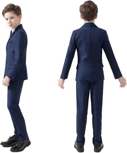 Vista 2 de Trajes de 5 piezas para niños, traje formal de portador de anillos